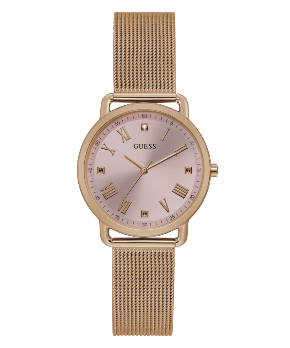 Guess Avery Pink Round Dial Quartz Analog Women Watch