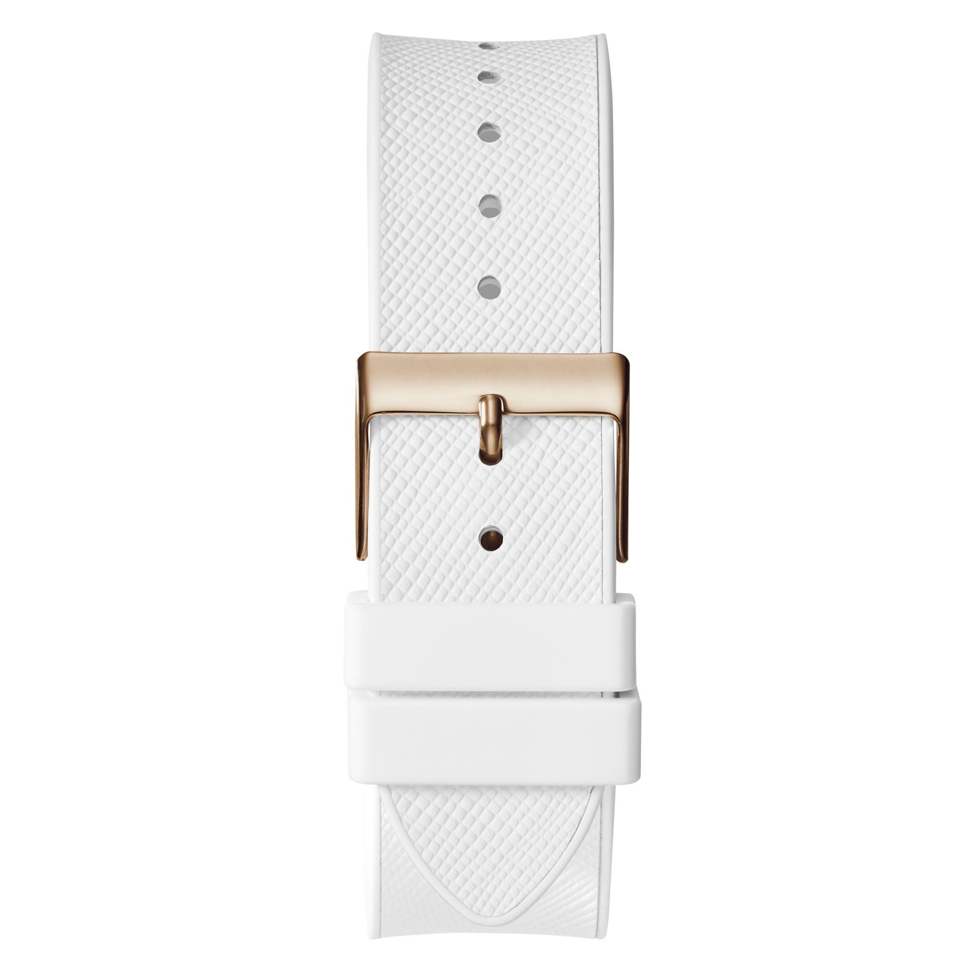 Guess Raven Leather White Square Dial Quartz Analog Women Watch