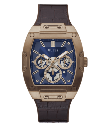 Guess Phoenix Blue Tonneau Dial Multi-function Men Watch Watch Guess