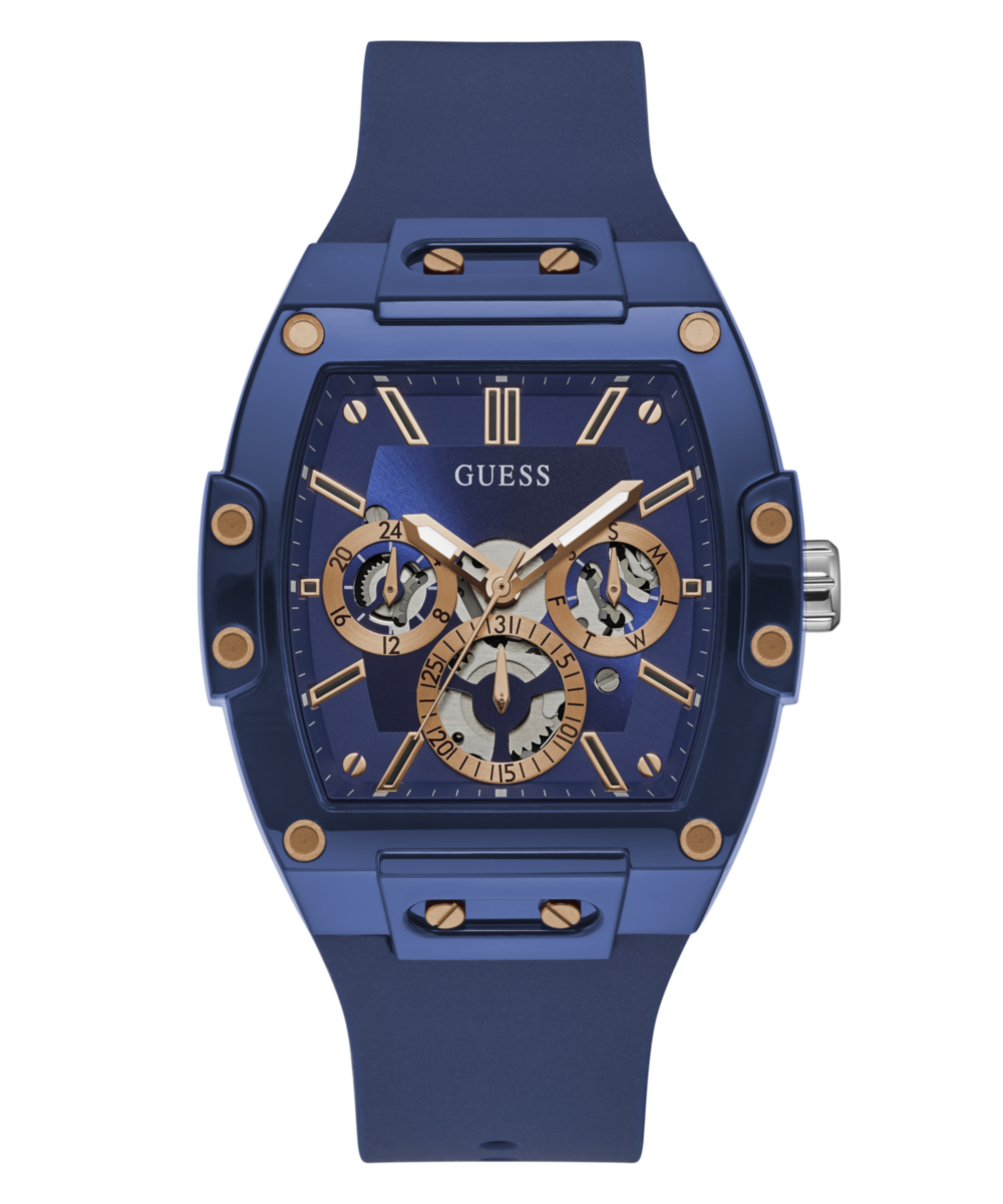 Guess Phoenix Blue Rectangle Dial Quartz Analog Men Watch