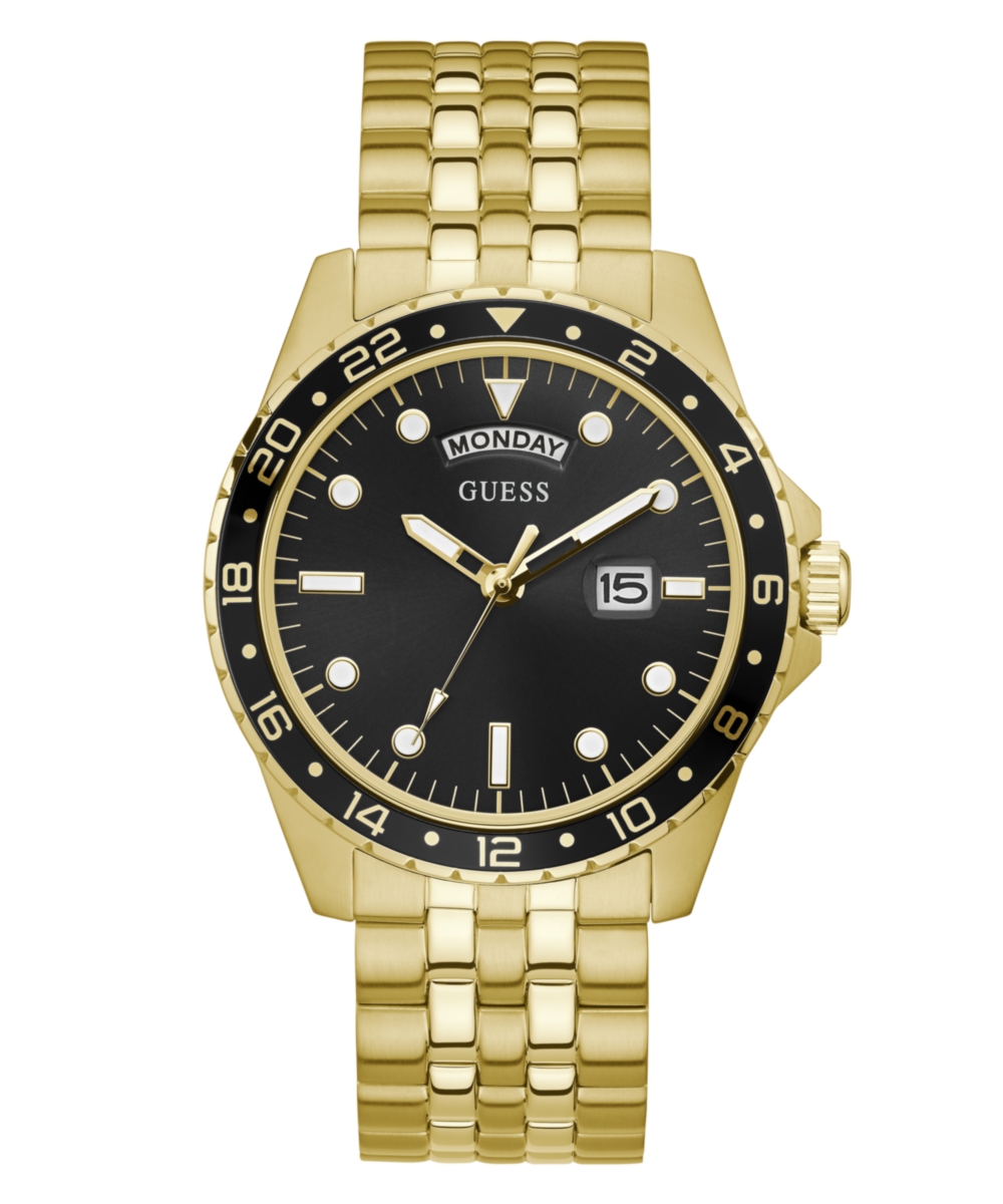 Guess Comet Gold Round Dial Quartz Men Watch Watch Guess