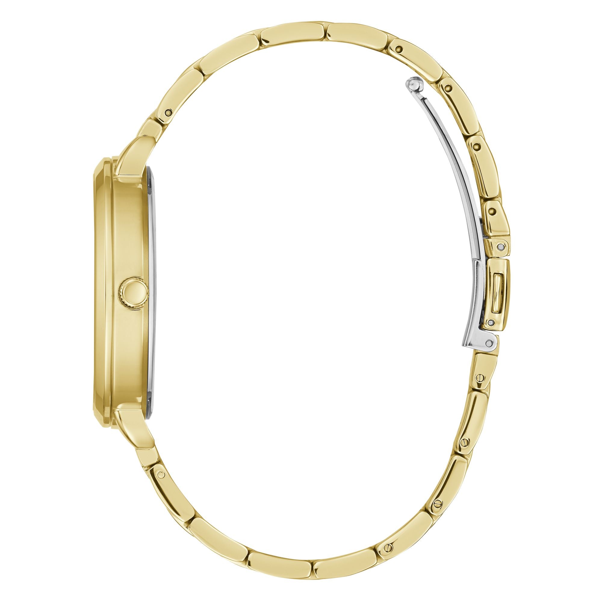 GUESS Women Round Gold Tone Dial Analog Watch - GW0242L2