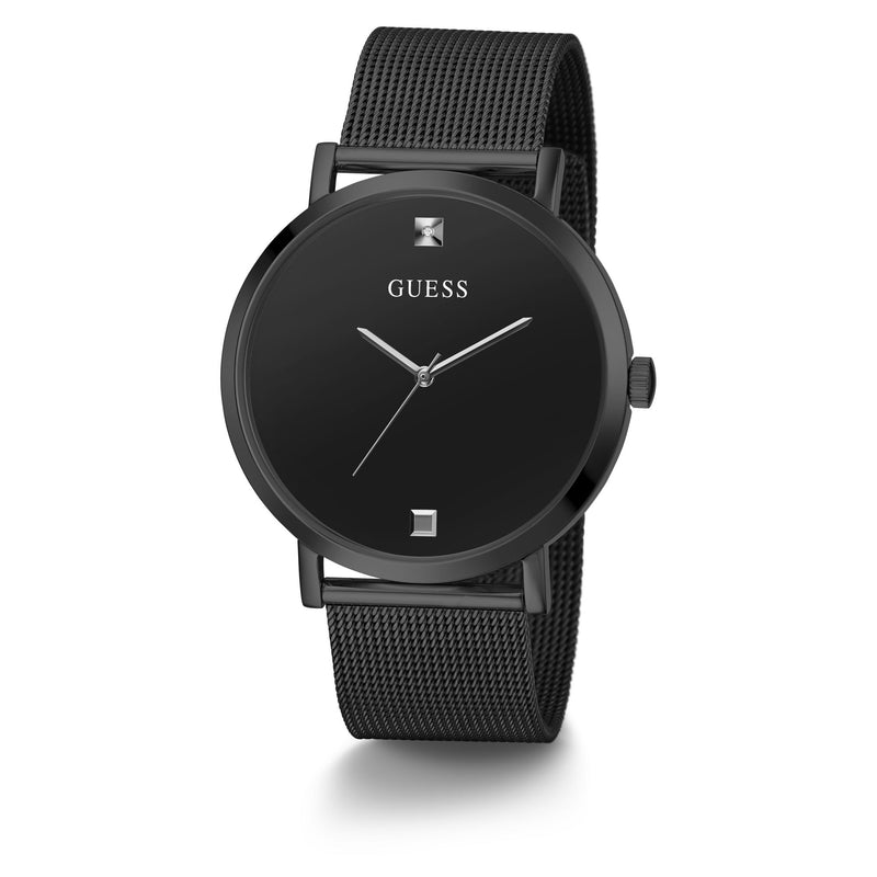 Guess Supernova Black Round Dial Quartz Analog Men Watch Watch Guess