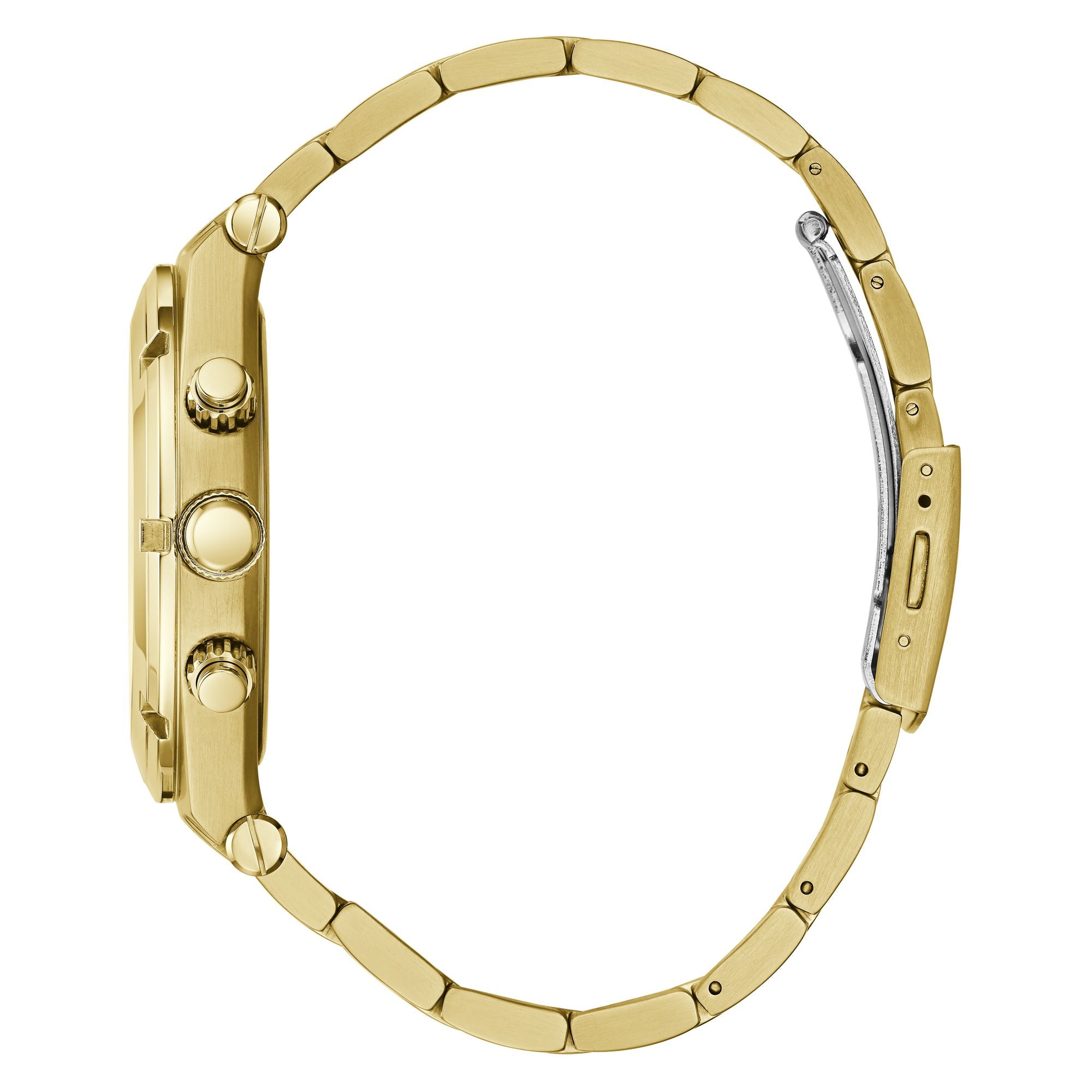 GUESS Men Round Gold Tone Dial Analog Watch - GW0260G2