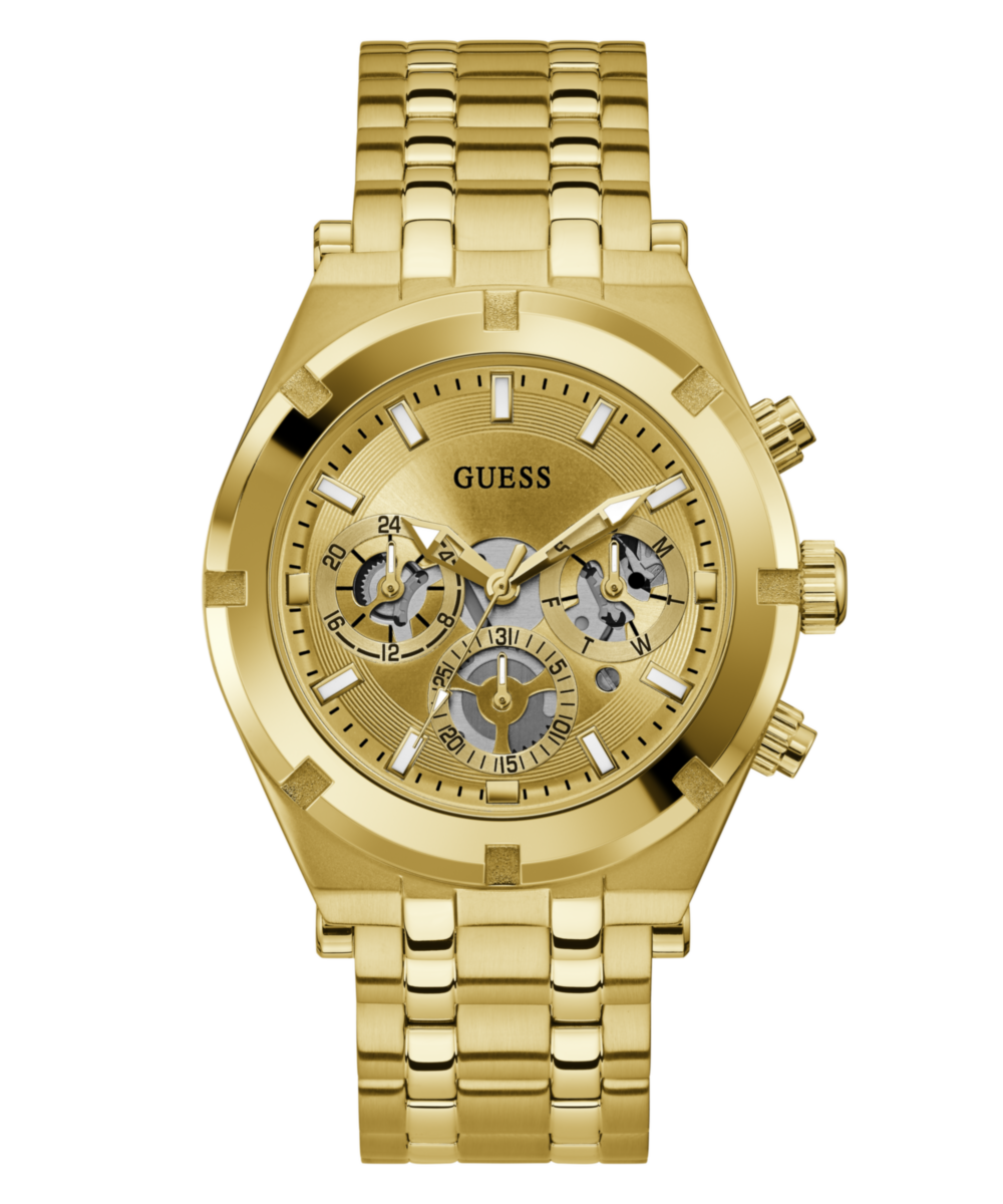 Guess Continental Champagne Round Dial Multi-function Men Watch