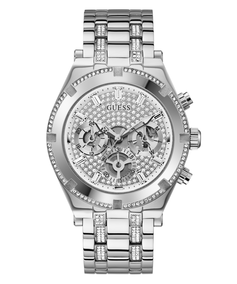 GUESS Men Round Silver Tone Dial Analog Watch - GW0261G1