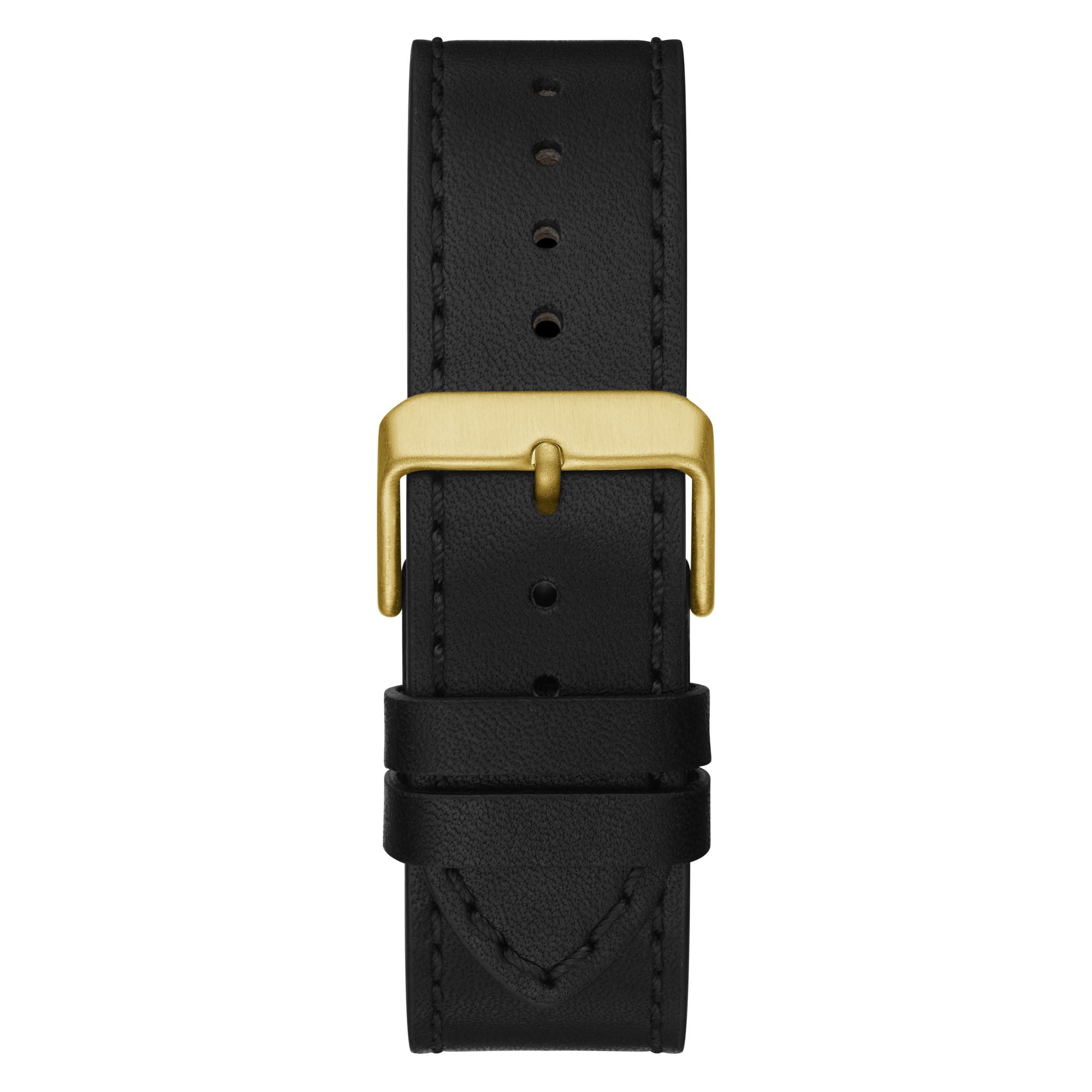 Guess Continental Leather Black Round Dial Quartz Analog Men Watch Watch Guess