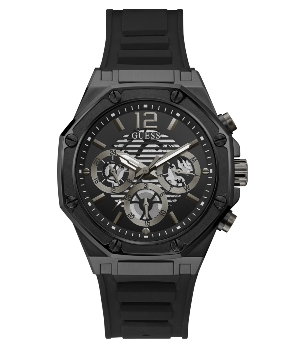 Guess Momentum Black Round Dial Multi-function Men Watch