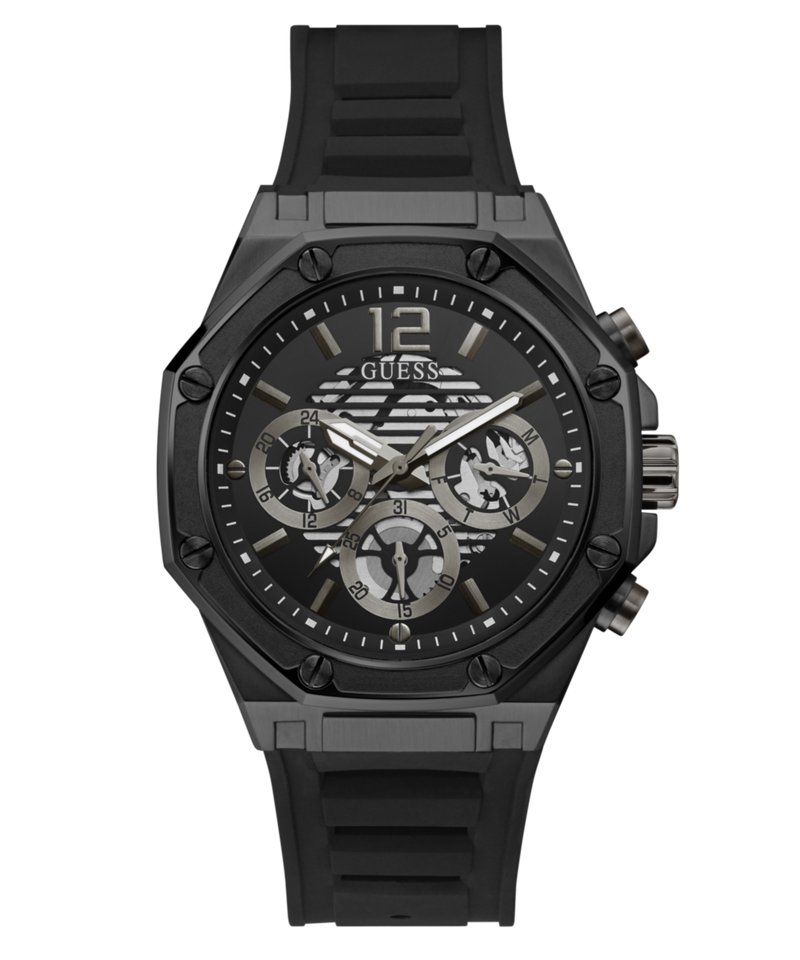 Guess Momentum Black Round Dial Multi-function Men Watch Watch Guess