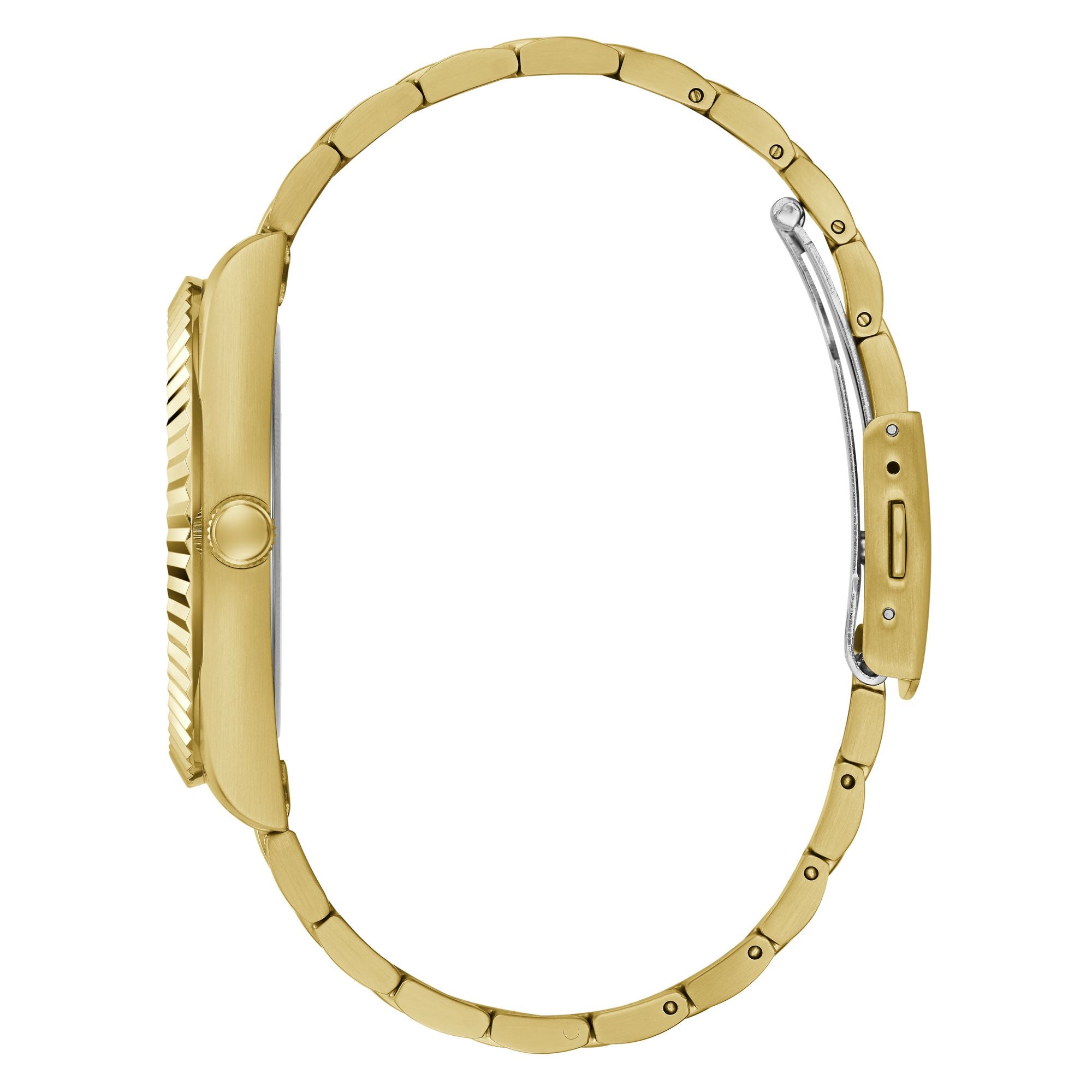 Guess Connoisseur Champagne Round Dial Quartz Analog Men Watch Watch Guess