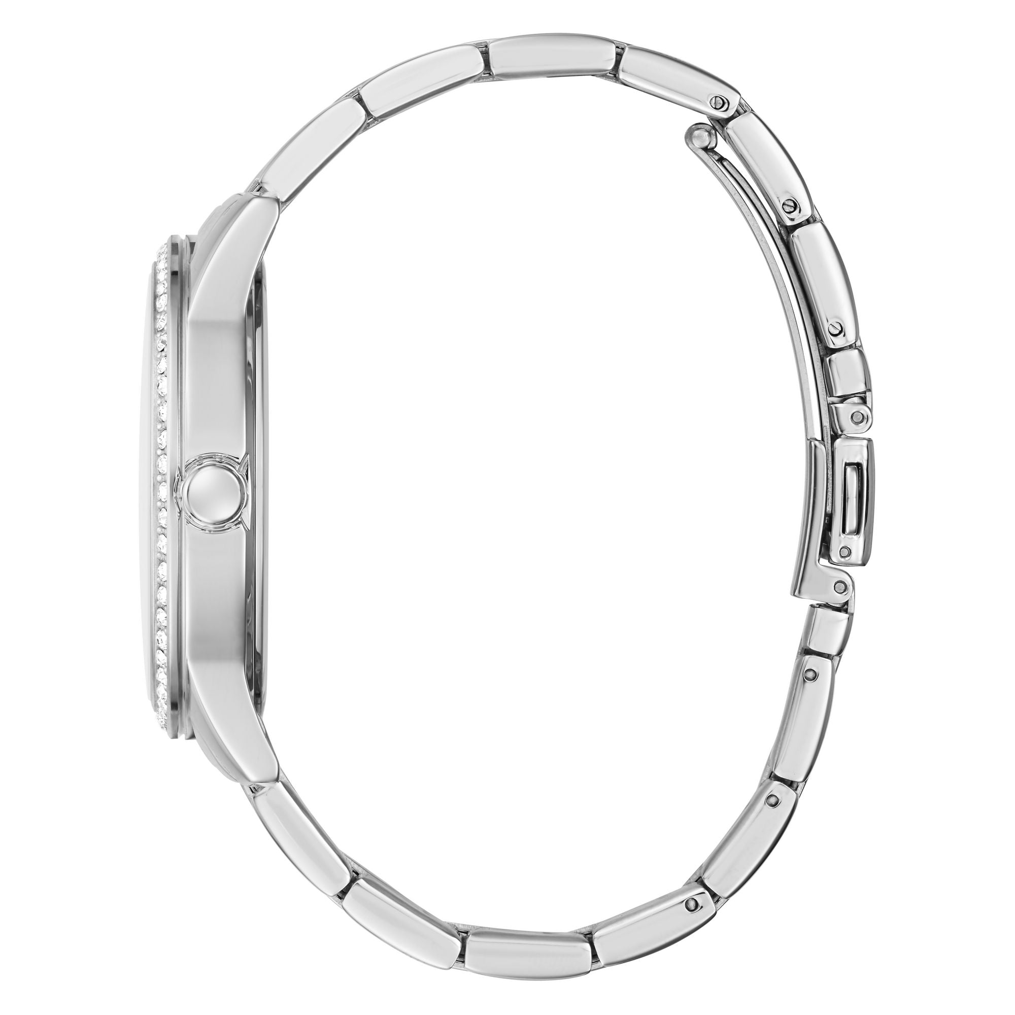 Guess G Check Silver Round Dial Quartz Analog Women Watch