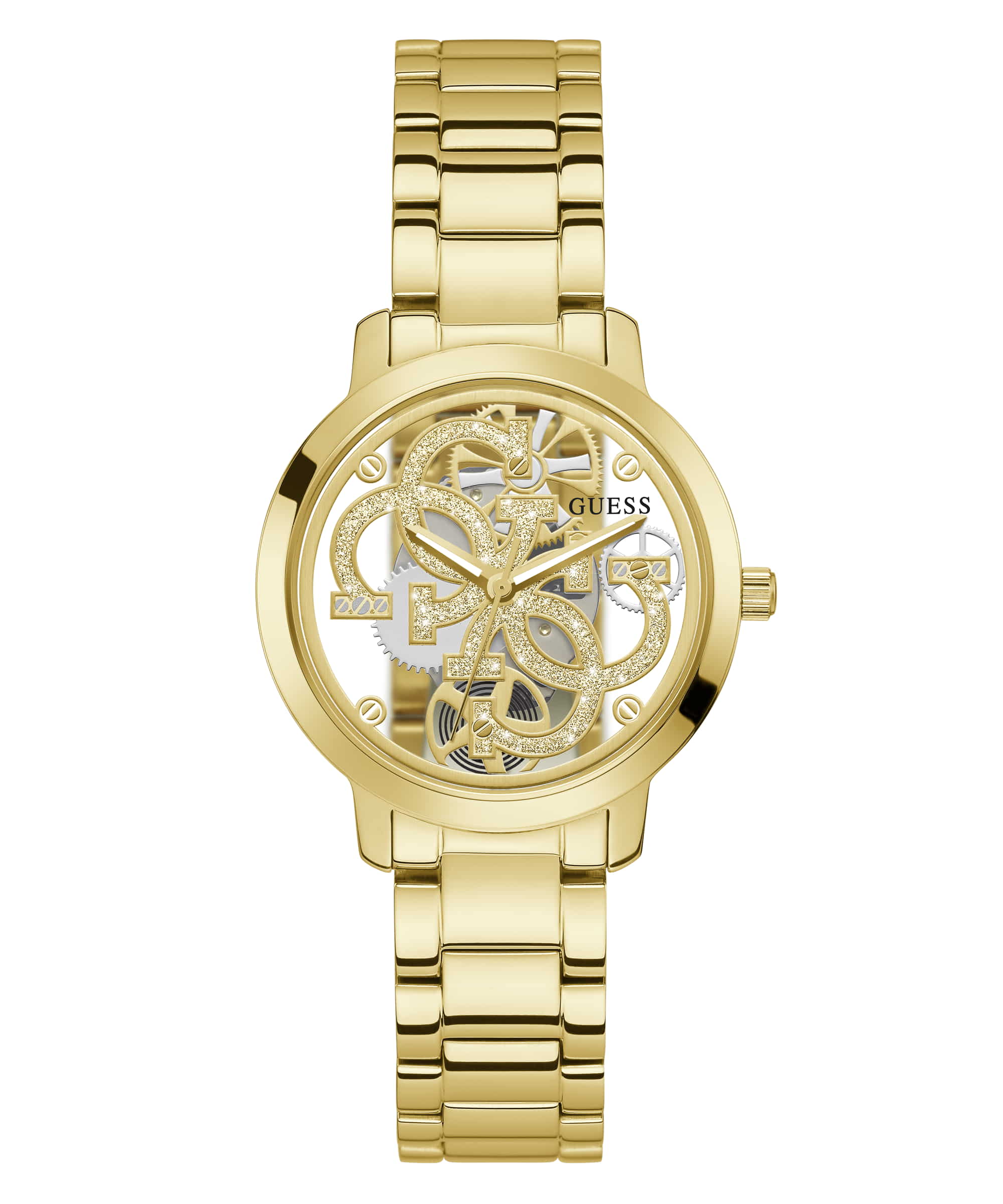 Guess Quattro Gold Round Dial Quartz Analog Women Watch - GW0300L2 GUESS Guess Quattro Gold Round Dial Quartz Analog Women Watch - GW0300L2 GUESS