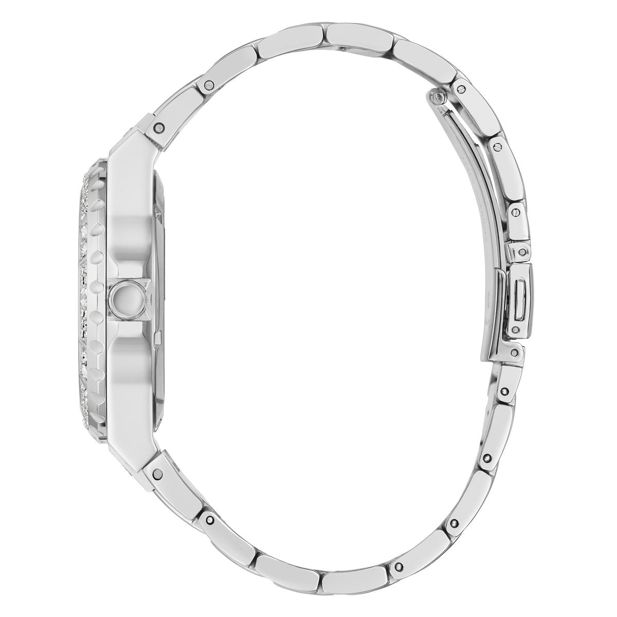 Guess Silver Round Dial Quartz Analog Women Watch