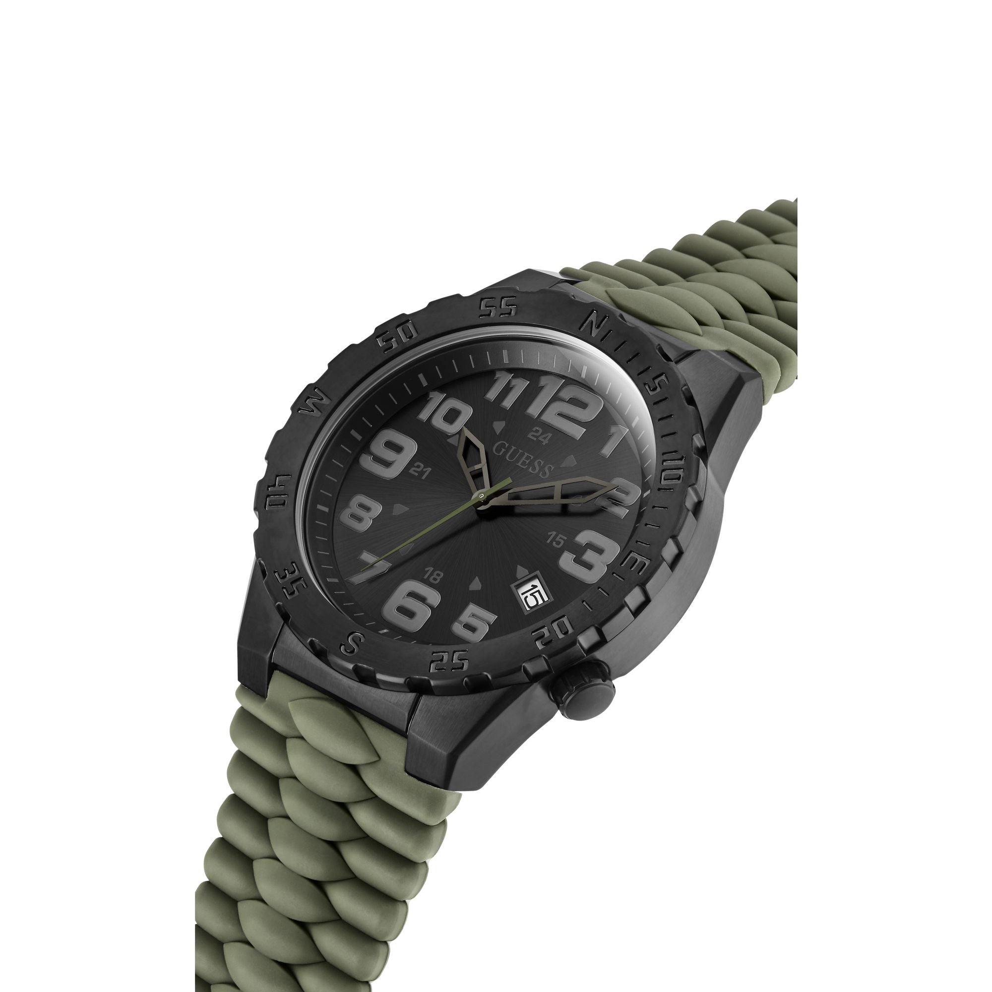 Guess Gunmetal Round Quartz Analog Men Watch