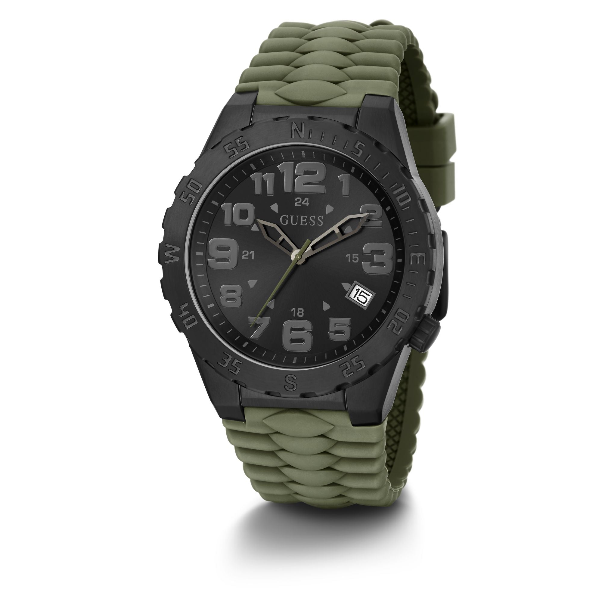 Guess Gunmetal Round Quartz Analog Men Watch