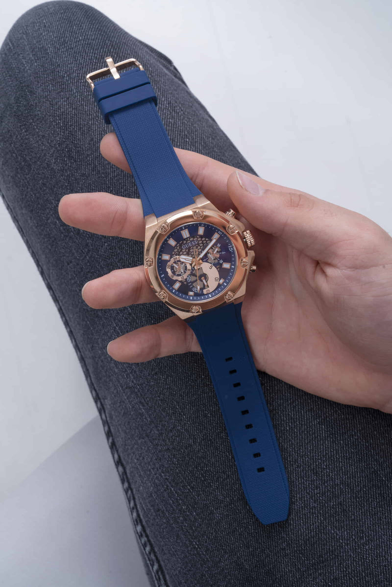 Guess Third Gear Rose gold Round Dial Multi-function Men Watch Watch Guess