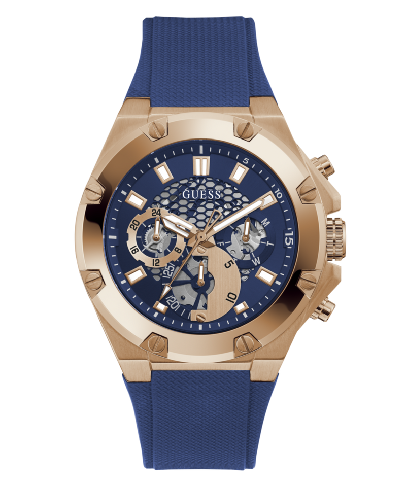 Guess Third Gear Rose gold Round Dial Multi-function Men Watch Watch Guess