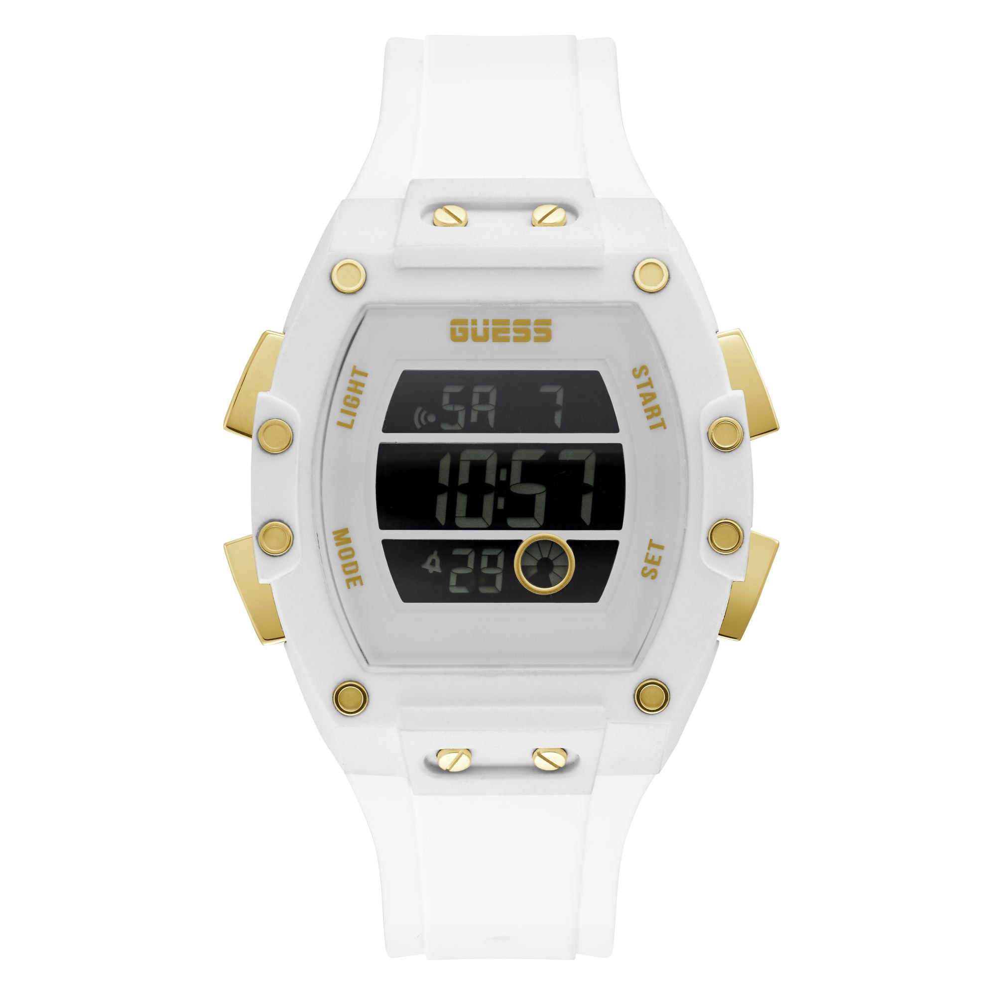 Guess Phoenix Black Tonneau Dial Quartz Digital Men Watch