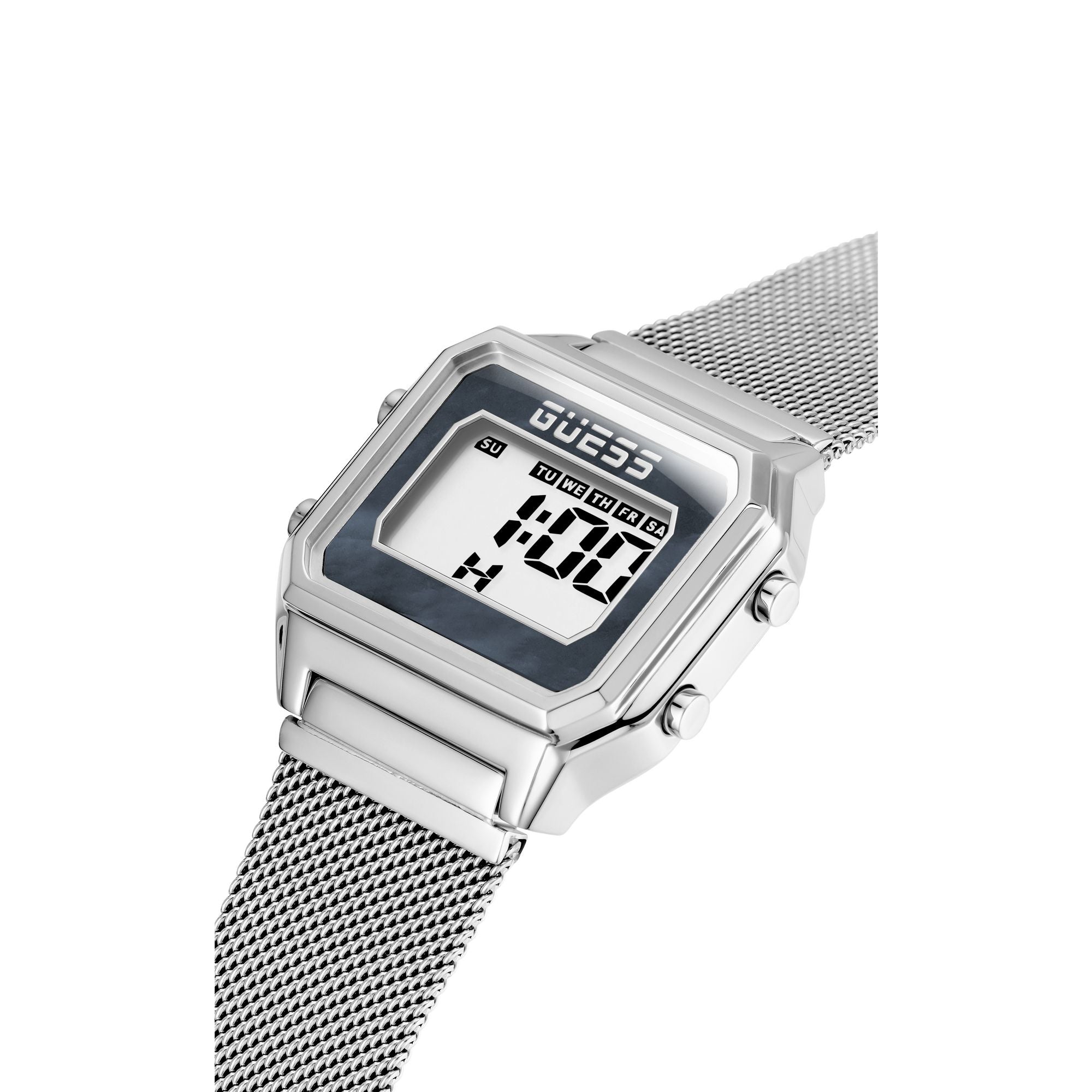 Guess Zoom Black Square Dial Quartz Digital Women Watch Watch Guess