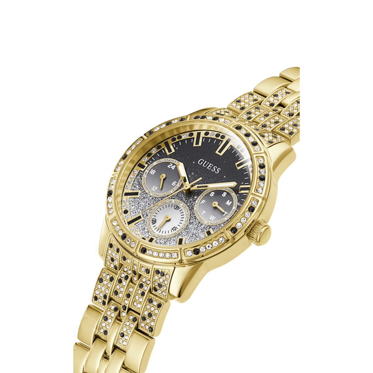 Guess Silver Round Dial Quartz Analog Women Watch Watch Guess