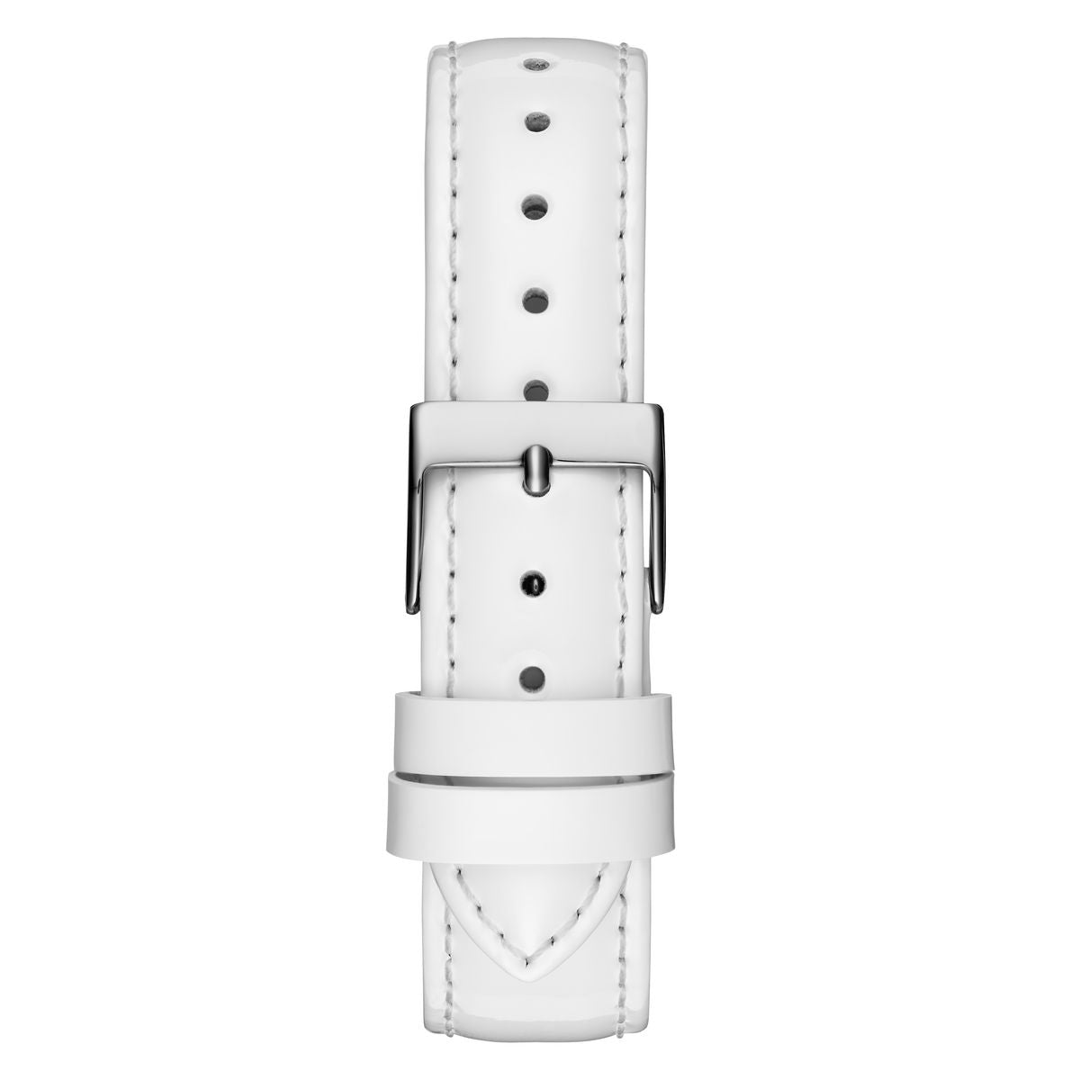 Guess Leather Silver Round Dial Quartz Analog Women Watch