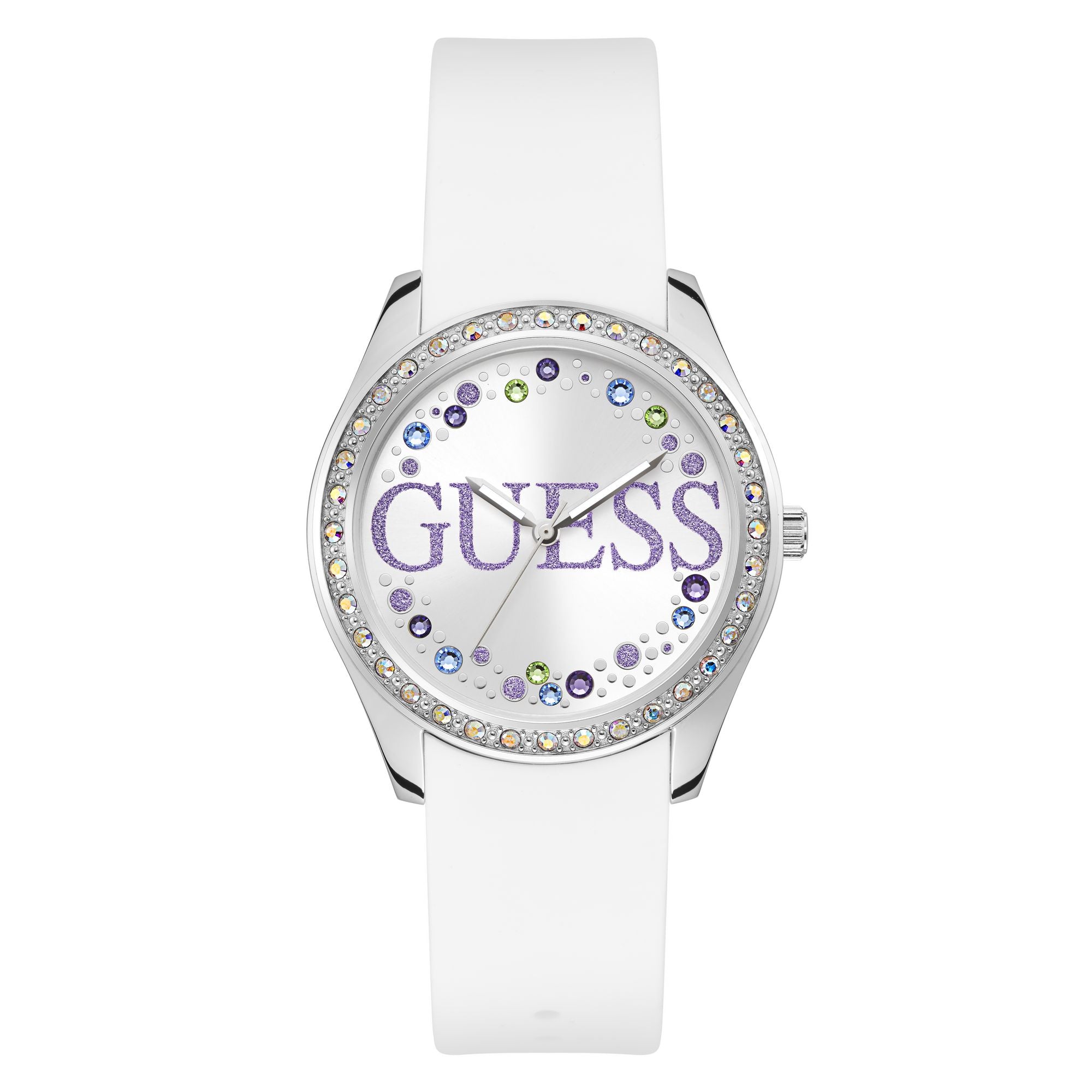Guess G Lust Silver Tone Round Dial Quartz Analog Women Watch