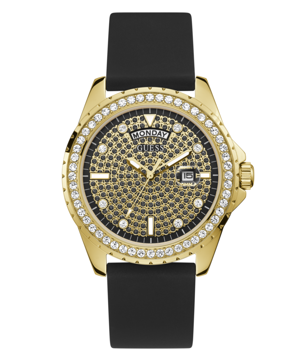 Guess Gold Round Dial Quartz Analog Men Watch Watch Guess