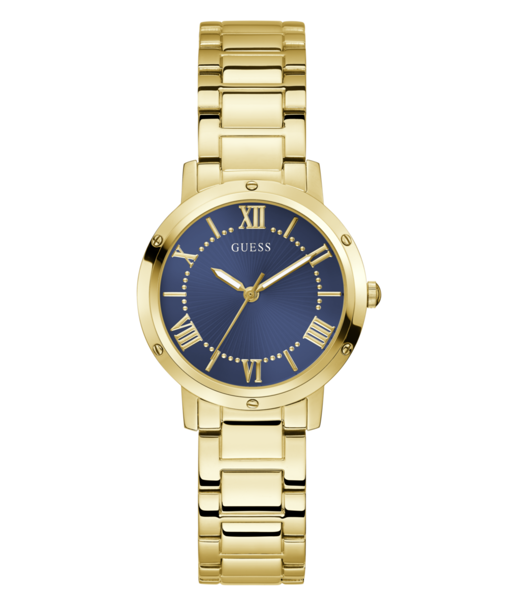 Guess Dawn Blue Round Dial Quartz Analog Women Watch Watch Guess