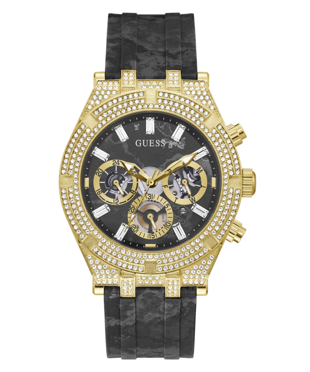 Guess Gold Round Dial Quartz Analog Men Watch