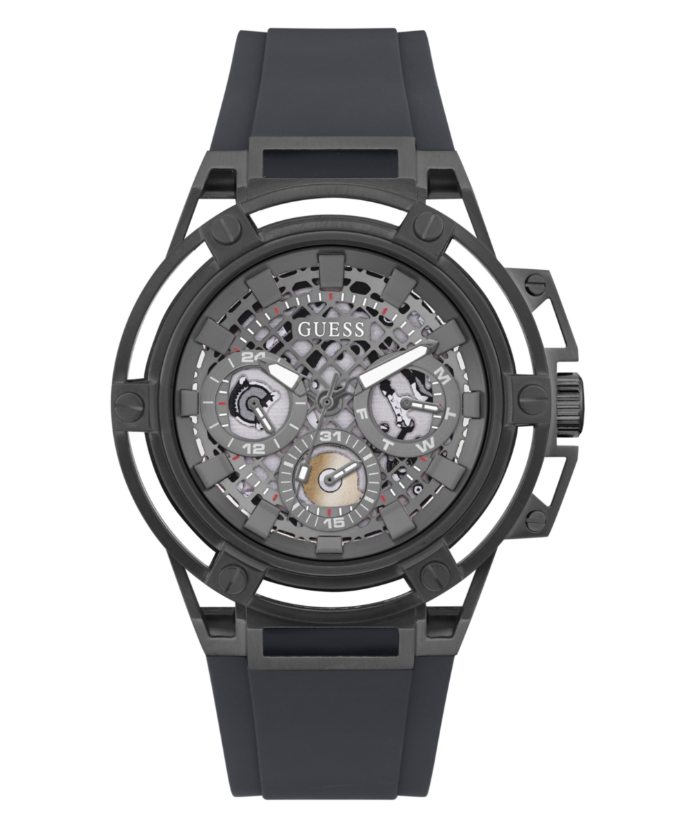 Guess Matrix Gunmetal Round Dial Multi-function Men Watch Watch Guess