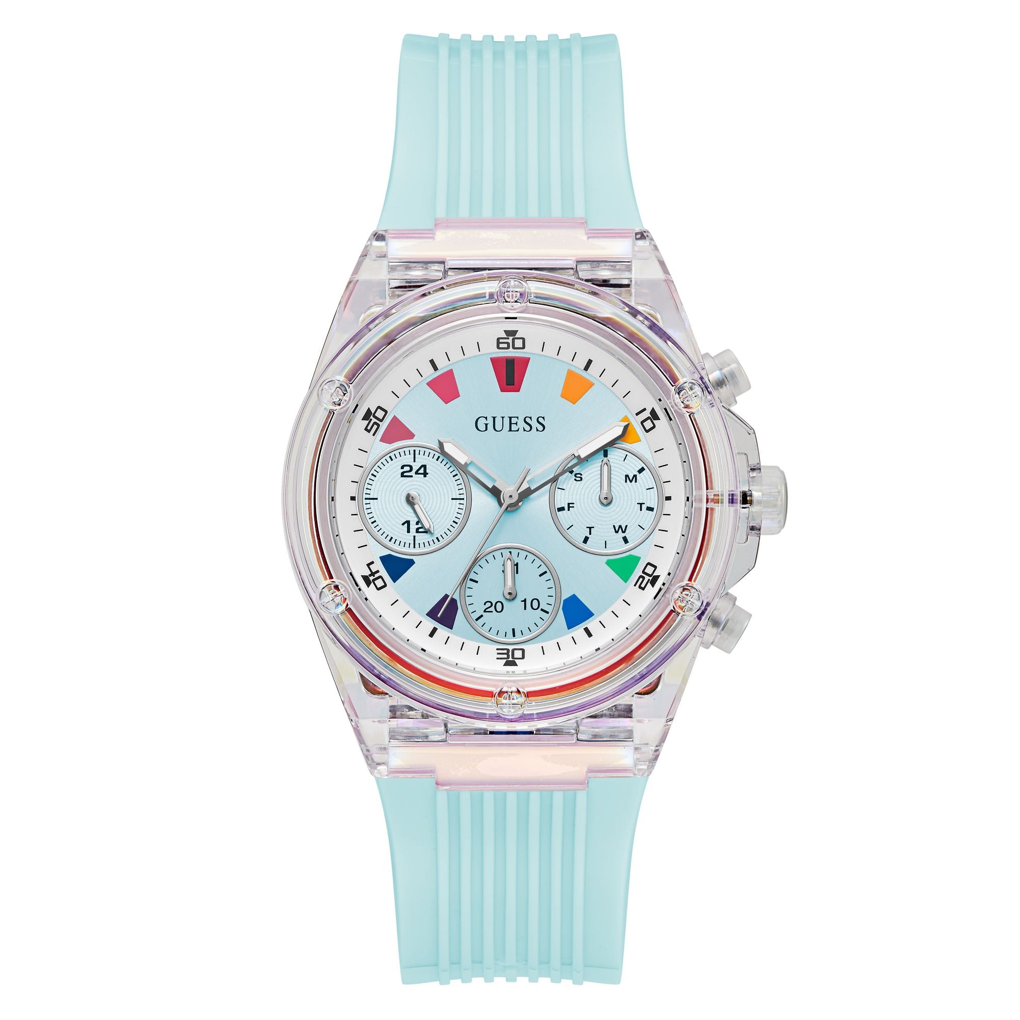 Guess Blue Round Quartz Analog Women Watch