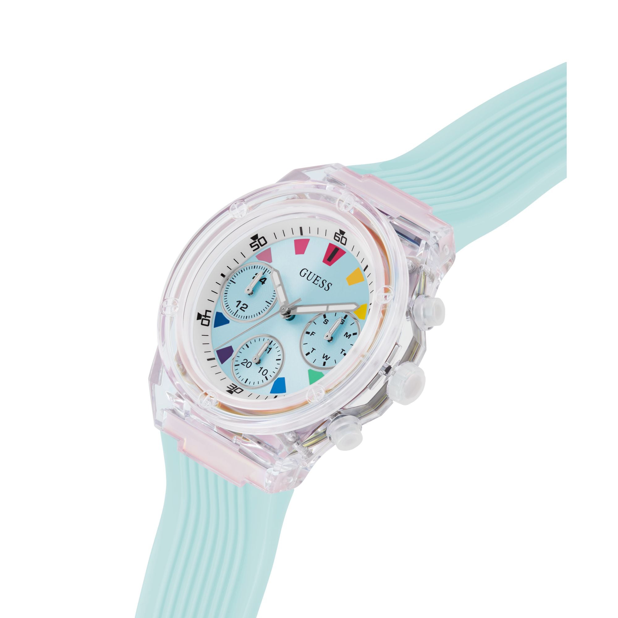 Guess Blue Round Quartz Analog Women Watch