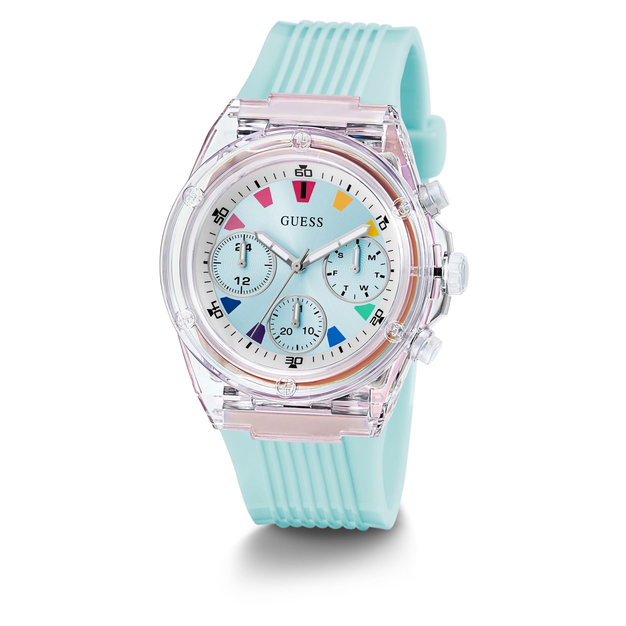 Guess Blue Round Quartz Analog Women Watch