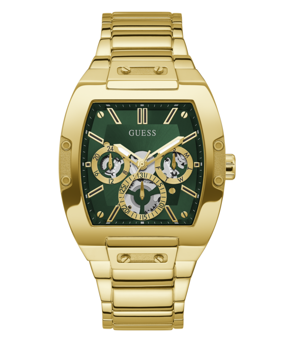 Guess Phoenix Gold Square Dial Multi-function Men Watch Watch Guess