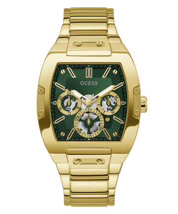 Guess Phoenix Gold Square Dial Multi-function Men Watch Watch Guess