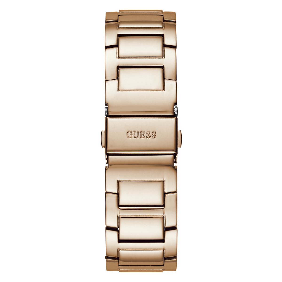 Guess Rose Gold Dial Round Case Quartz Analog Women Watch Watch Guess