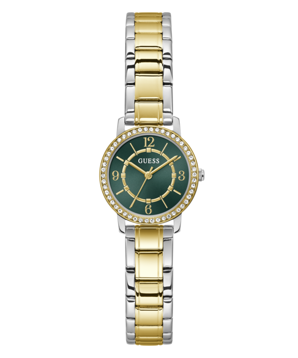 Guess Round 28mm Green Dial Analog Women Watch - GW0468L7
