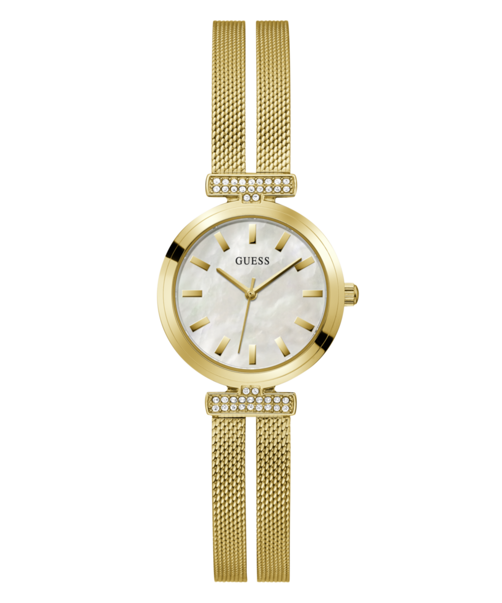 Guess Array Gold Round Dial Analog Women Watch
