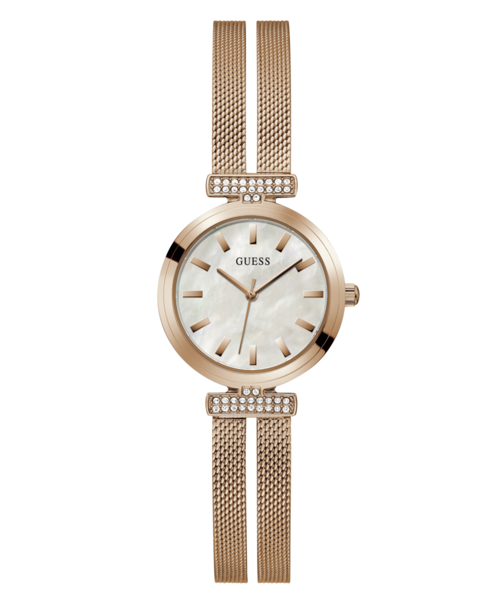 Guess Array Rose gold Round Dial Analog Women Watch