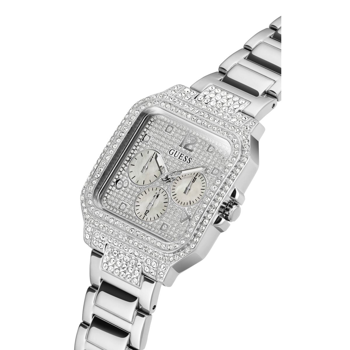 Guess Silver Square Dial Quartz Analog Women Watch
