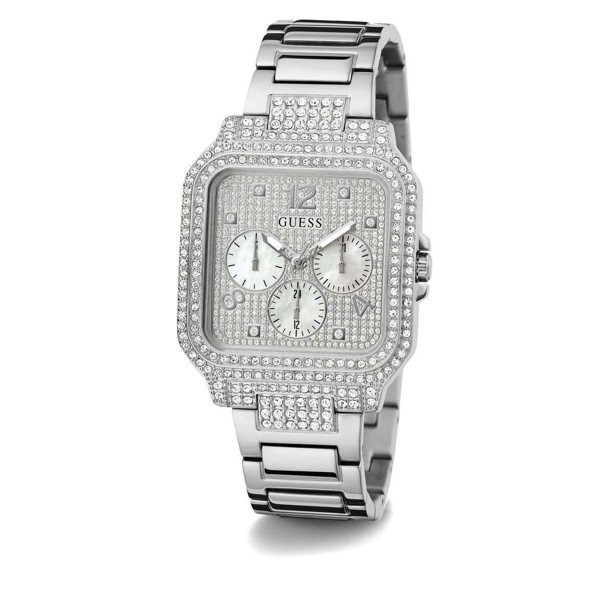 Guess Silver Square Dial Quartz Analog Women Watch
