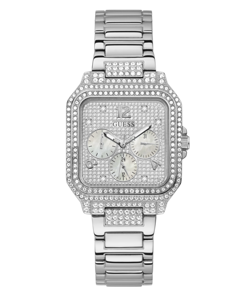 Guess Silver Square Dial Quartz Analog Women Watch