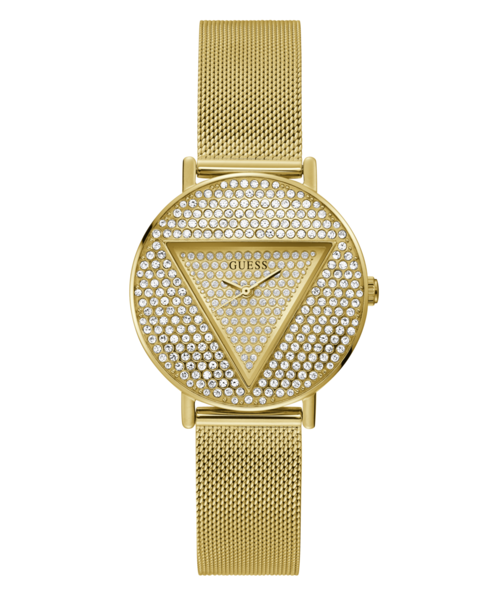 Guess Iconic Champagne Round Dial Analog Women Watch