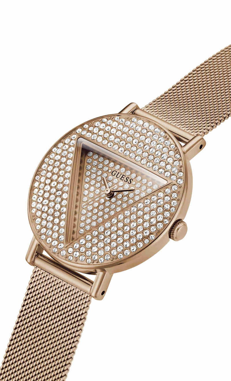 Guess Iconic Rose gold Round Dial Analog Women Watch Watch Guess