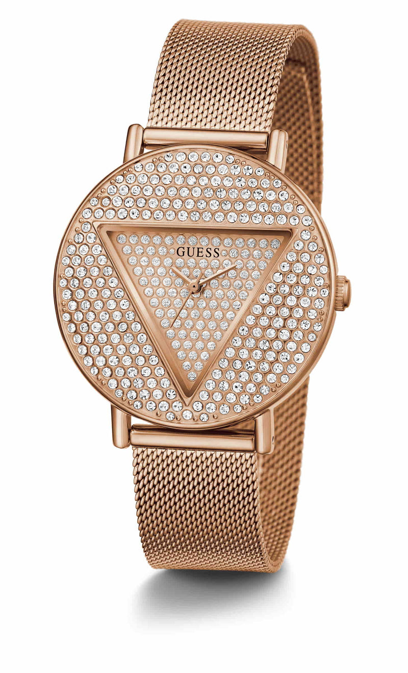 Guess Iconic Rose gold Round Dial Analog Women Watch Watch Guess
