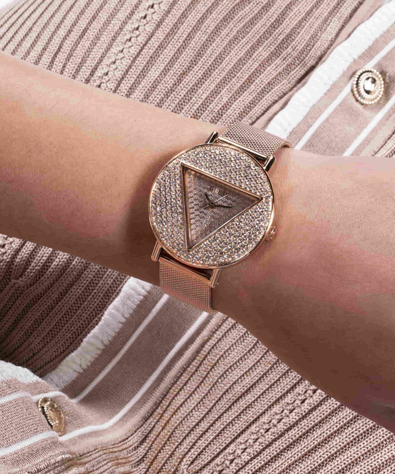 Guess Iconic Rose gold Round Dial Analog Women Watch Watch Guess