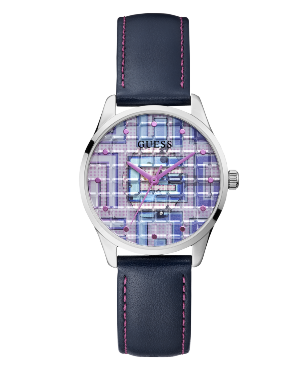 Guess Leather Multicolor Round Dial Quartz Analog Women Watch