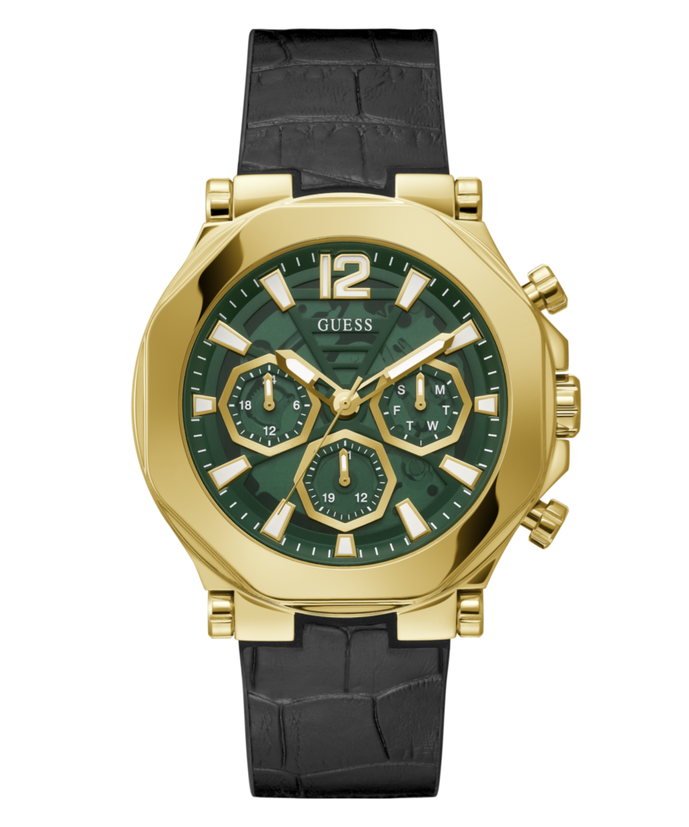 Guess Edge Gold Round Dial Multi-function Men Watch Watch Guess