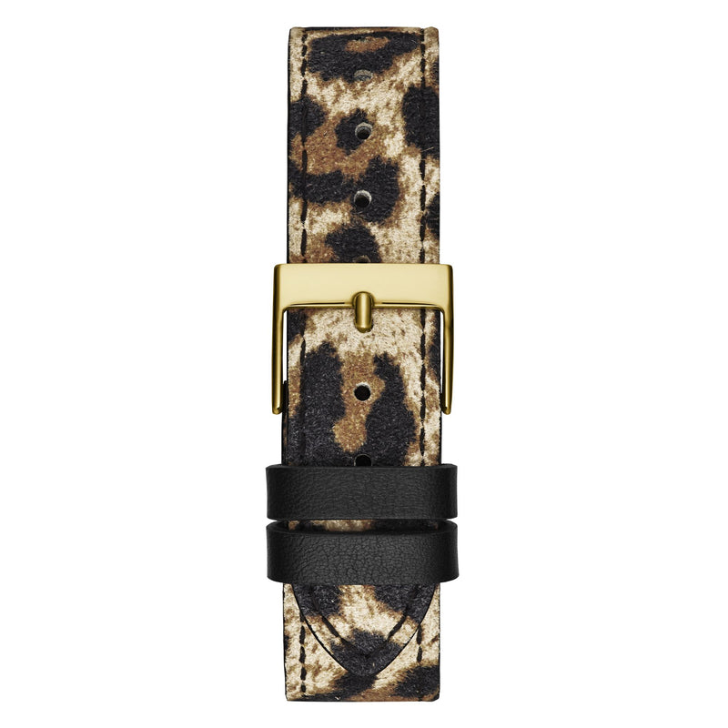 Guess Fame Leather Multicolor Triangle Dial Quartz Analog Women Watch Watch Guess