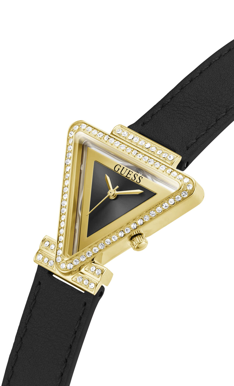 Guess Fame Gold Triangle Dial Analog Women Watch Watch Guess